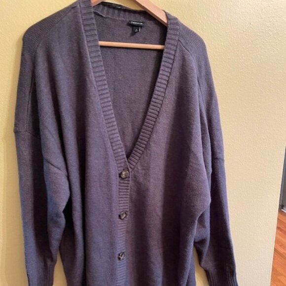 torrid Sweaters - Torrid V-Neck Cardigan Sweater, Gray, 3X